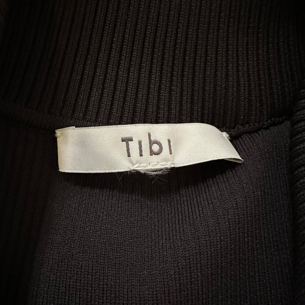 Tibi black ribbed button front sleeveless bodysuit - Picture 5 of 11